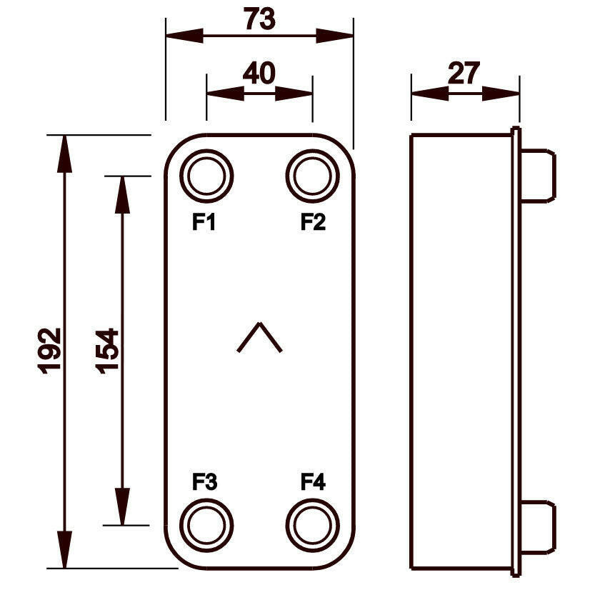 Hőcserélő Swep E5THx10 lemezes 10 kW-2