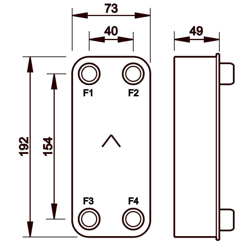 Hőcserélő Swep E5THx20 lemezes 20 kW-2