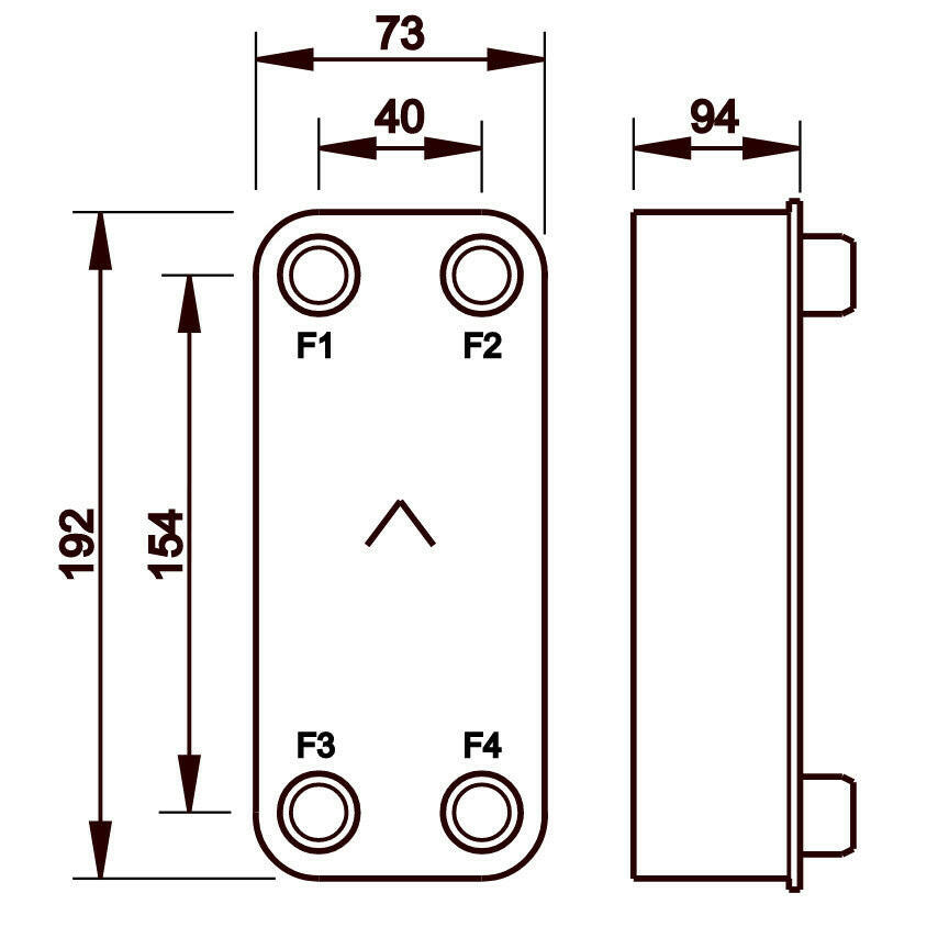 Hőcserélő Swep E5THx40 lemezes 40 kW-2