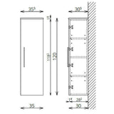 Tboss Famme kiegészítő szekrény, 1 ajtós, 120cm (F120 1A) - KIFUTÓ-1