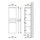 Tboss Leon/Modena kiegészítő szekrény, 2 ajtós, 120cm (F120 2A) - KIFUTÓ-1