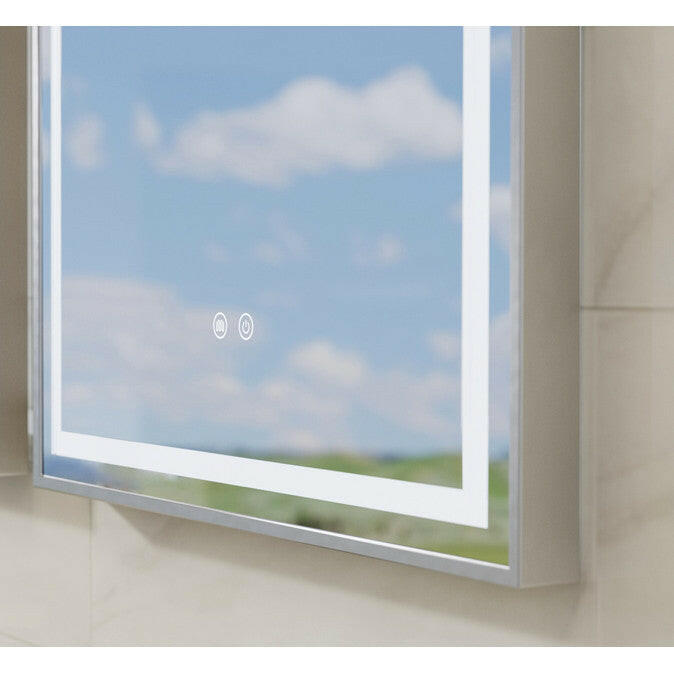 Tboss Floating Mirror Aura 60x60 laptükör, led, érintőkapcsoló, páramentesítő-1