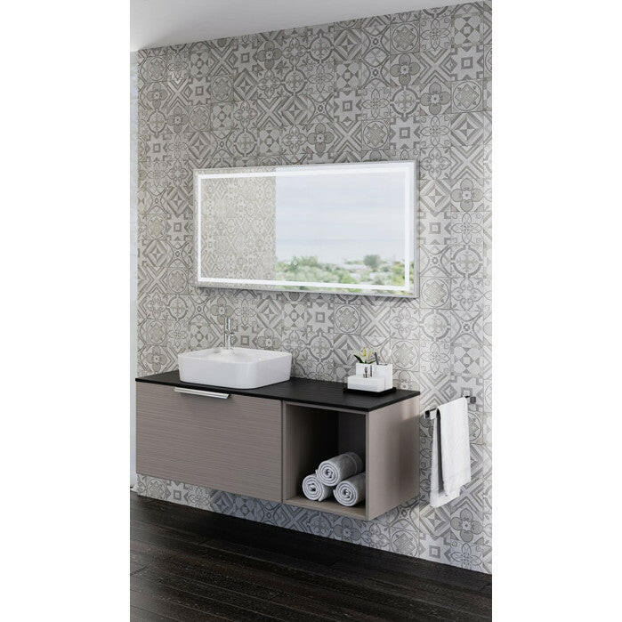 Tboss Floating Mirror Aura 75x60 laptükör, led, érintőkapcsoló, páramentesítő-0