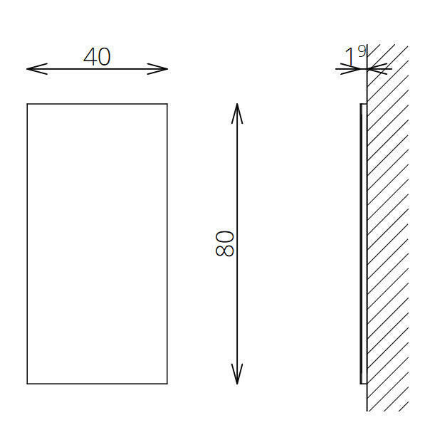 Tboss Floating Mirror Lux 40x80 laptükör - KIFUTÓ-1