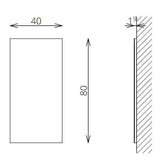 Tboss Floating Mirror Lux 40x80 laptükör - KIFUTÓ-1