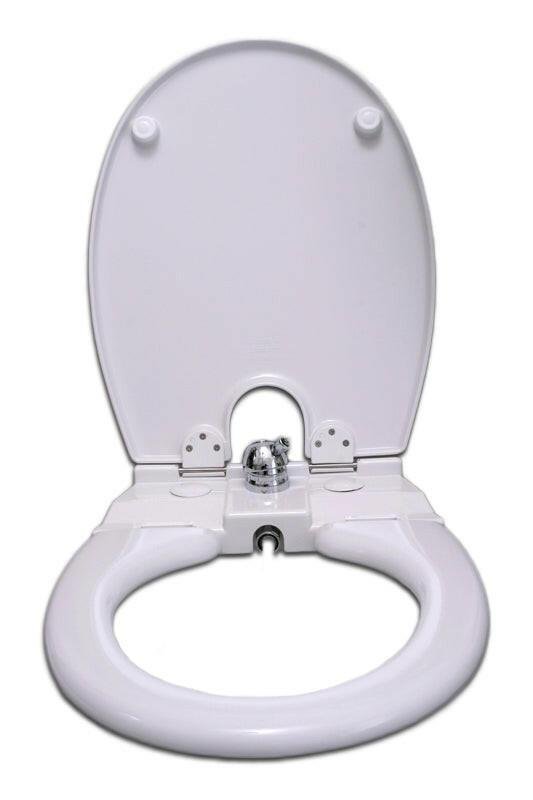 Duroplast 320T WC ülőke tetővel, bidé csapteleppel, műanyag
