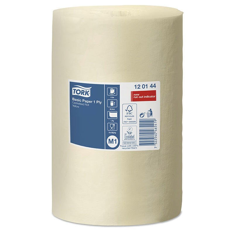Tork Mini kéztörlőpapír tekercses sárga M1 (120144)