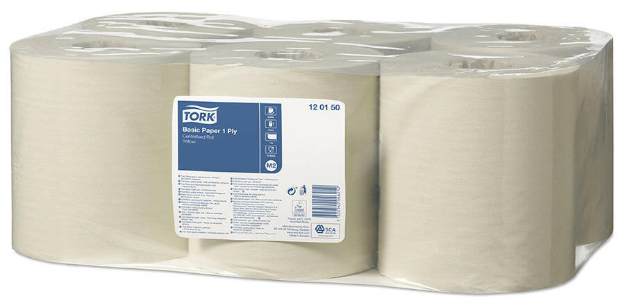 Tork Universal kéztörlőpapír tekercses 310 sárga M2 (120150)