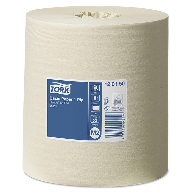 Tork Universal kéztörlőpapír tekercses 310 sárga M2 (120150)