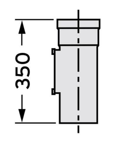 VAILLANT 80 tisztítónyílás egyenes (303092)