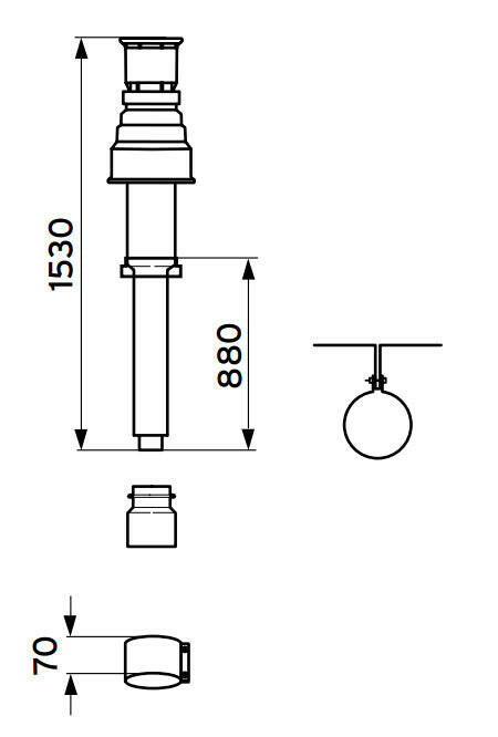 VAILLANT 80/125 PP függőleges kivezető-0