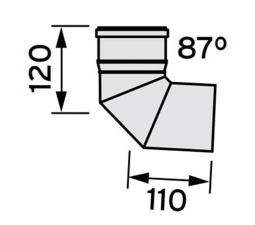 VAILLANT 80 PP könyök 90° (303263)