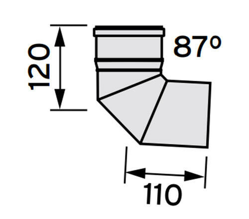 VAILLANT 80 PP könyök 90°-0