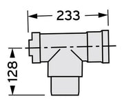 VAILLANT 80 PP tisztító T - idom (303264)