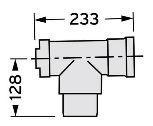 VAILLANT 80 PP tisztító T - idom (303264)