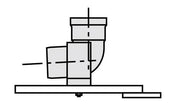 VAILLANT 80 PP bekötő könyöktámasztékkal 90° (303265)