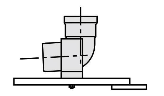 VAILLANT 80 PP bekötő könyöktámasztékkal 90° (303265)