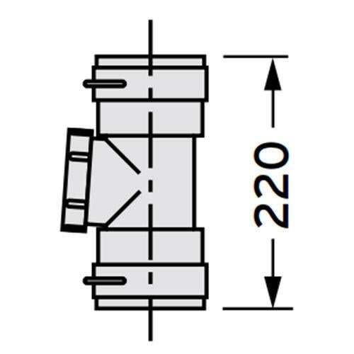 VAILLANT 80 PP flexibilis tisztító idom (303511)