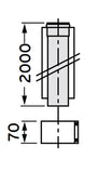 VAILLANT 80/125 ALU hosszabb.cső 2fm-0