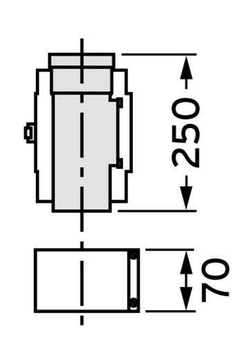 VAILLANT 80/125 ALU tisztítóegyenes (303614)