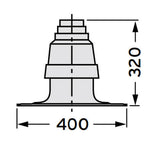 VAILLANT 80/125 kéményakna tető-alumín.-0