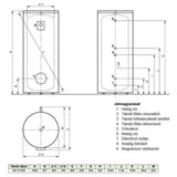 Vaillant uniSTOR VIH R 500/3 BR indirekt tároló 1 csőkígyóval, 500 liter-1