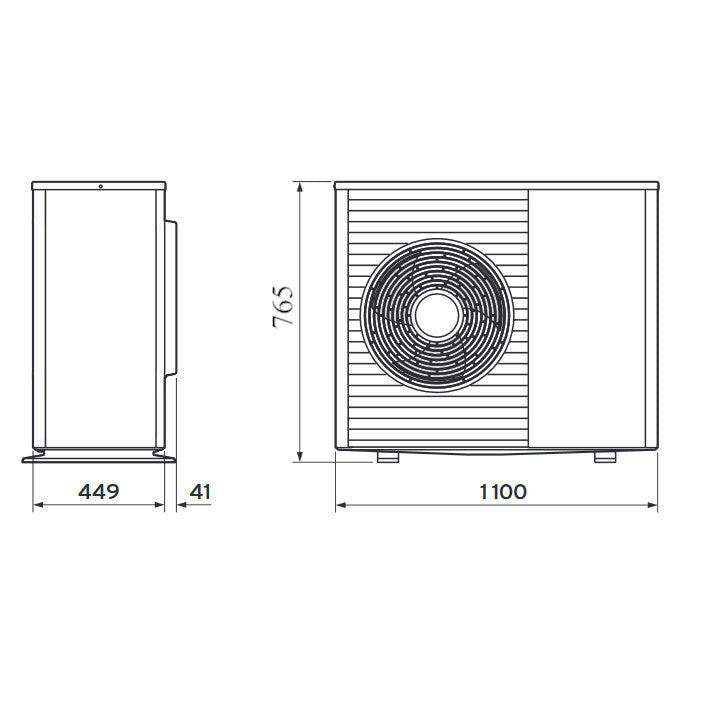 Vaillant aroTHERM Split VWL 55/5 AS 230V levegő-víz hőszivattyú kültéri egység, R410a-2