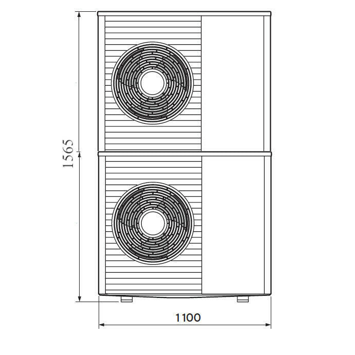 Vaillant aroTHERM Split VWL 125/5 AS 400Vlevegő - víz hőszivattyú kültéri egység (0010021637)