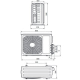 Vaillant VAF 5-050 W2NO multi kültéri egység, 2 készülékhez (5kW)-1