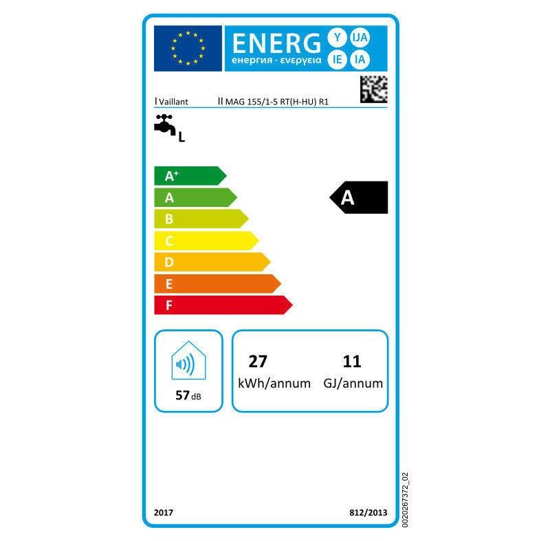 Vaillant turboMAG plus 155/1 - 5 RT átfolyó rendszerű zárt égésterű vízmelegítő (0010023391)