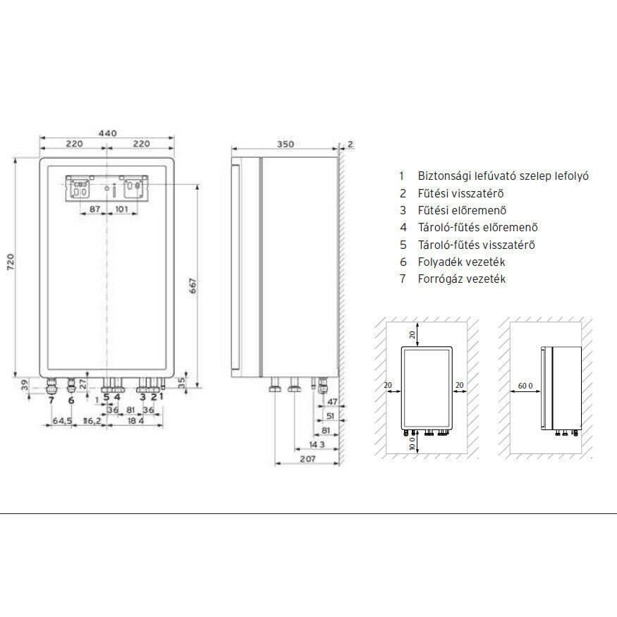 Vaillant aroTHERM Split VWL 127/5 IS fali beltéri egység 10/12 kW - os készülékekhez (0010023526)
