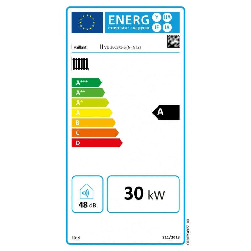 Vaillant Ecotec plus VU 30 CS/1-5 (N-INT2) kondenzációs gázkazán, fűtő 29,9Kw-kifutó,új:0010043964-3