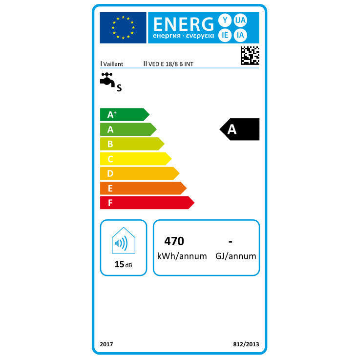 Vaillant electronicVED pro VED E 18/8 B INT átfolyó rendszerű, elektromos készülék-2