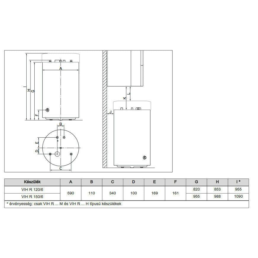 VAILLANT Vízmelegítő VIH R 150/6 BR