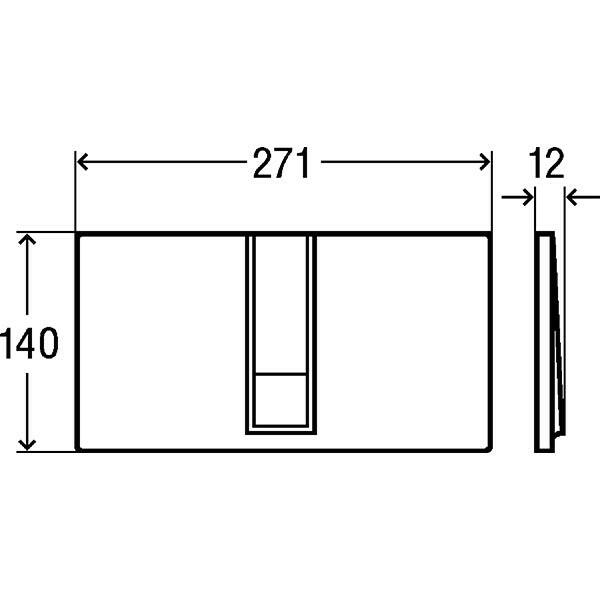 VIEGA WC Nyomólap Visign for Style 14 nemes matt (654 - 719)