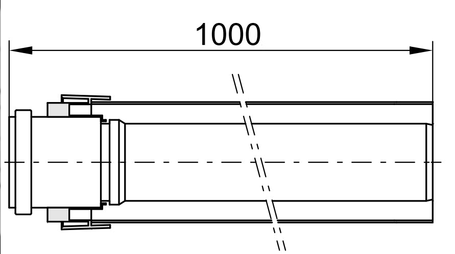 Viessmann 80/125 PPs AZ-cső 100 cm-0