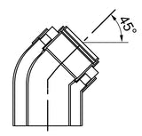 Viessmann 80/125 PPs AZ-ív 45°(2 db)-0