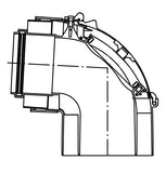 Viessmann 80/125 PPs ellenőrzőív 90°-0