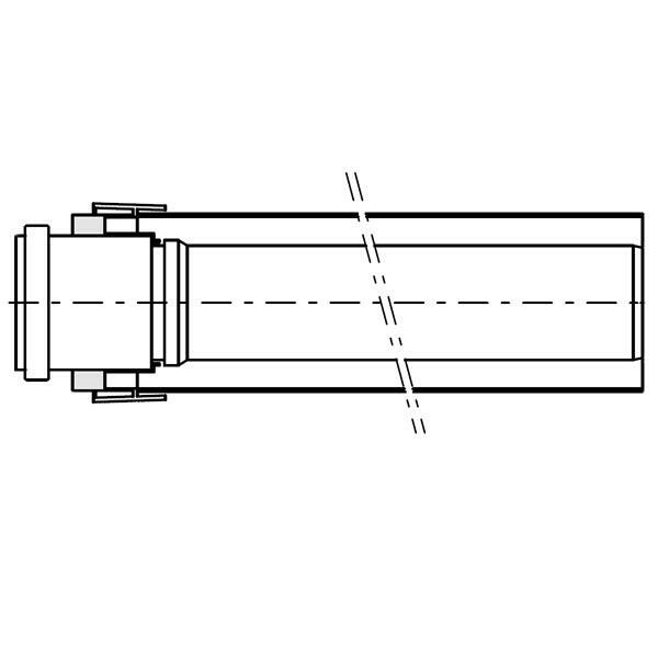 Viessmann 60/100 PPs AZ - cső 100 cm (7373224)