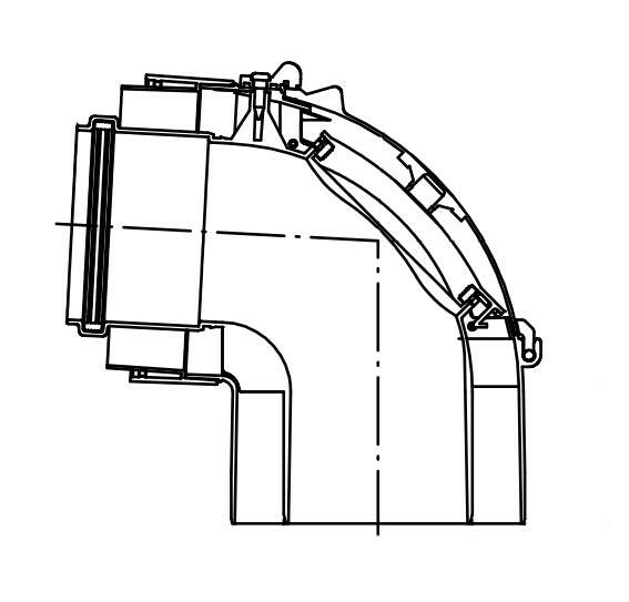 Viessmann 60/100 PPs AZ - ellenőrző könyök (7373229)