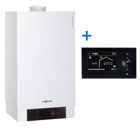 Viessmann Vitodens 200-W 35 kondenzációs gázkazán, fűtő 35Kw + Vitotronic 200 szabályzó (B2HB026)-0