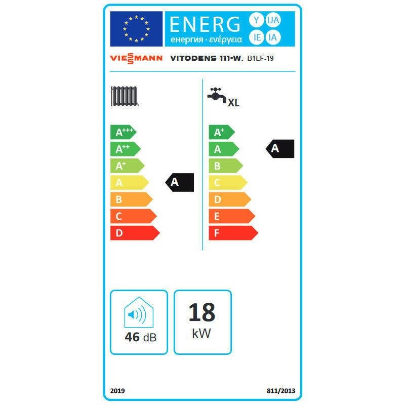 Viessmann Vitodens 111 - W 19kW tárolós gázkazán, egyedi égéstermékelvezetéshez (Z020636)