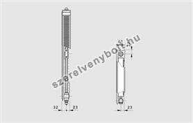 Vogel&Noot Vonova T6 11 VM 600x1320 középcsatlakozású radiátor