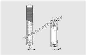 Vogel&Noot T6 22VM 500x600 középcsatlakozású radiátor-2