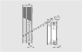 Vogel&Noot T6 33VM 400x2200 középcsatlakozású radiátor-1