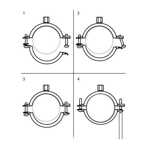 Walraven KSB2 gumibetétes bilincs M8/10 40 - 45mm (3396045)