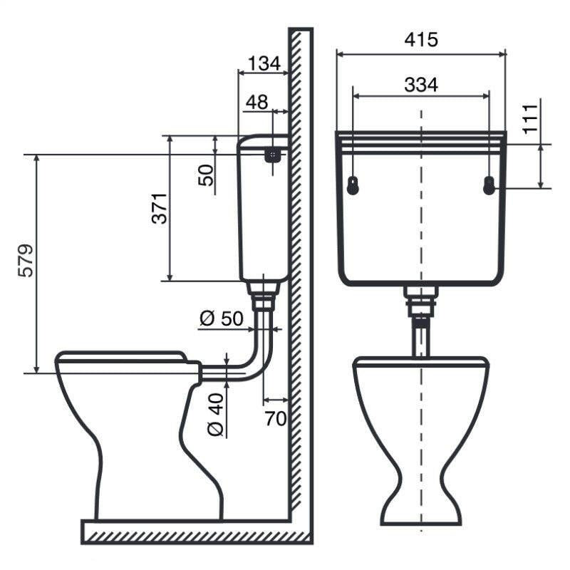 Dömötör ECHO - KM WC - tartály (104100)