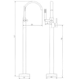 Wellis Via szabadonálló csaptelep-2