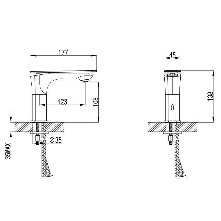 Wellis Rundo mosdó csaptelep, 6x16x20 cm (ACS0194)