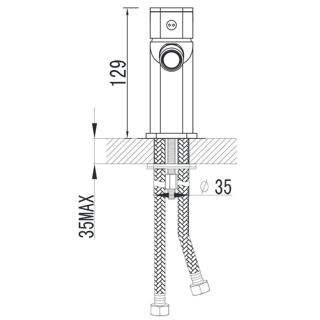 Wellis Cosmo bidé csaptelep, 12,9 cm (ACS0203)